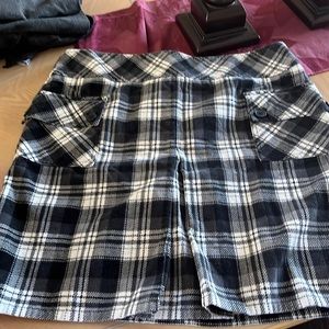 Ann Taylor LOFT Plus Size Plaid Mini Skirt